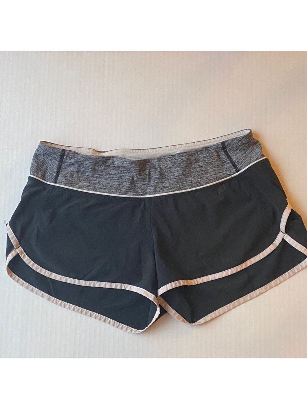 Lululemon Speed Run Black Gray Shorts. Small/medium